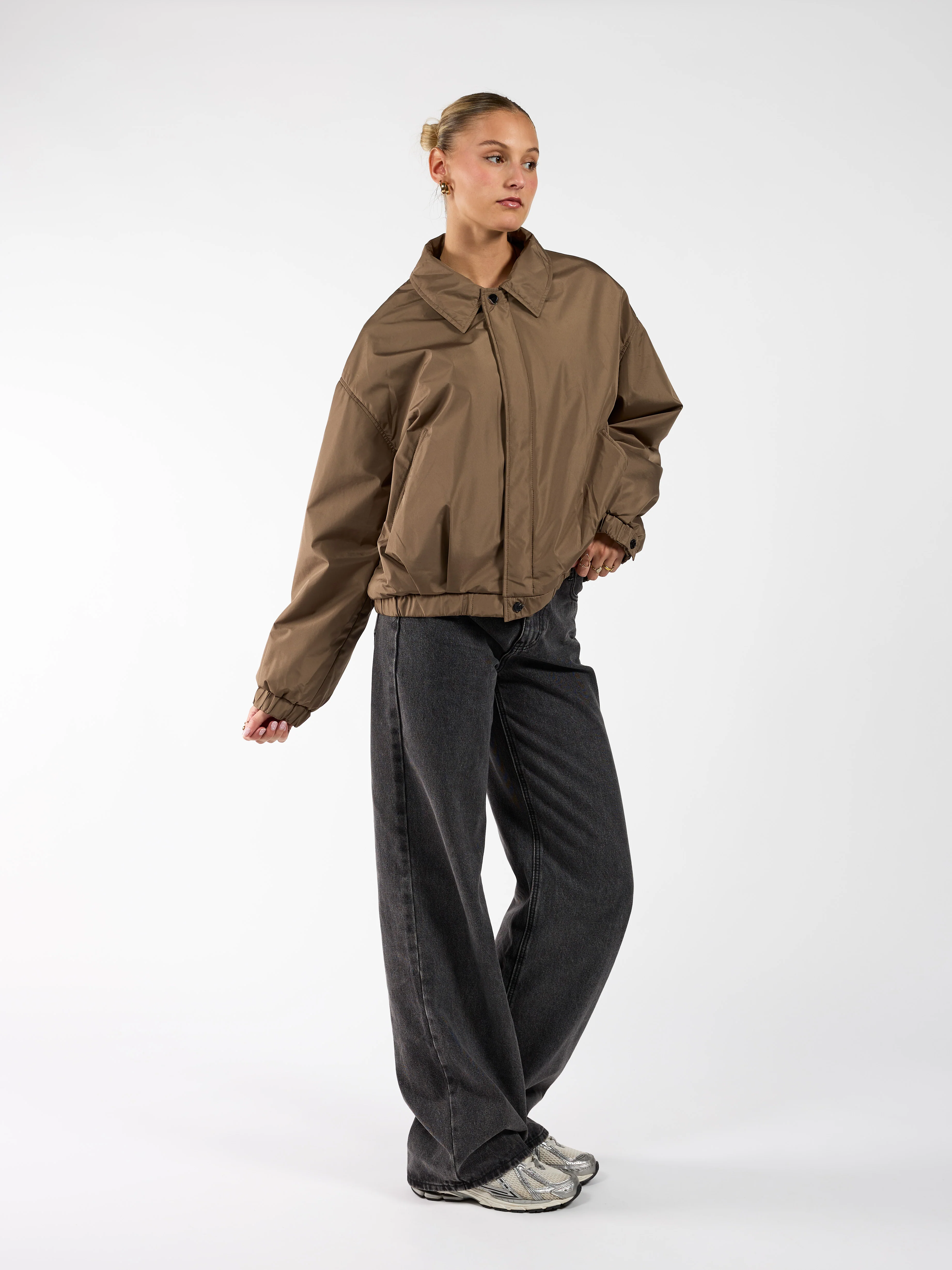 Rose bomber jacket | Khaki | Tall - Image 4