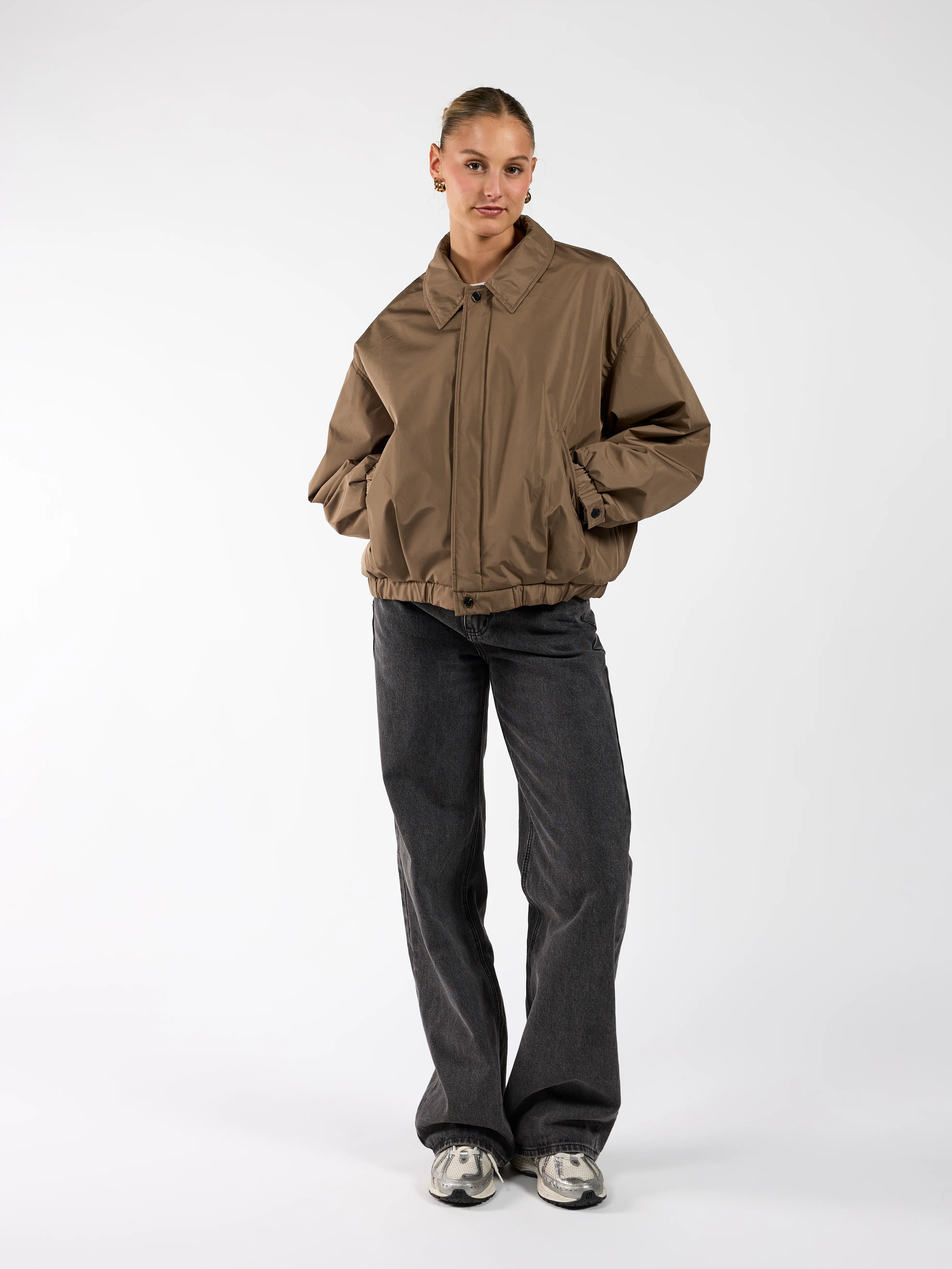 Rose bomber jacket | Khaki | Tall - Image 5