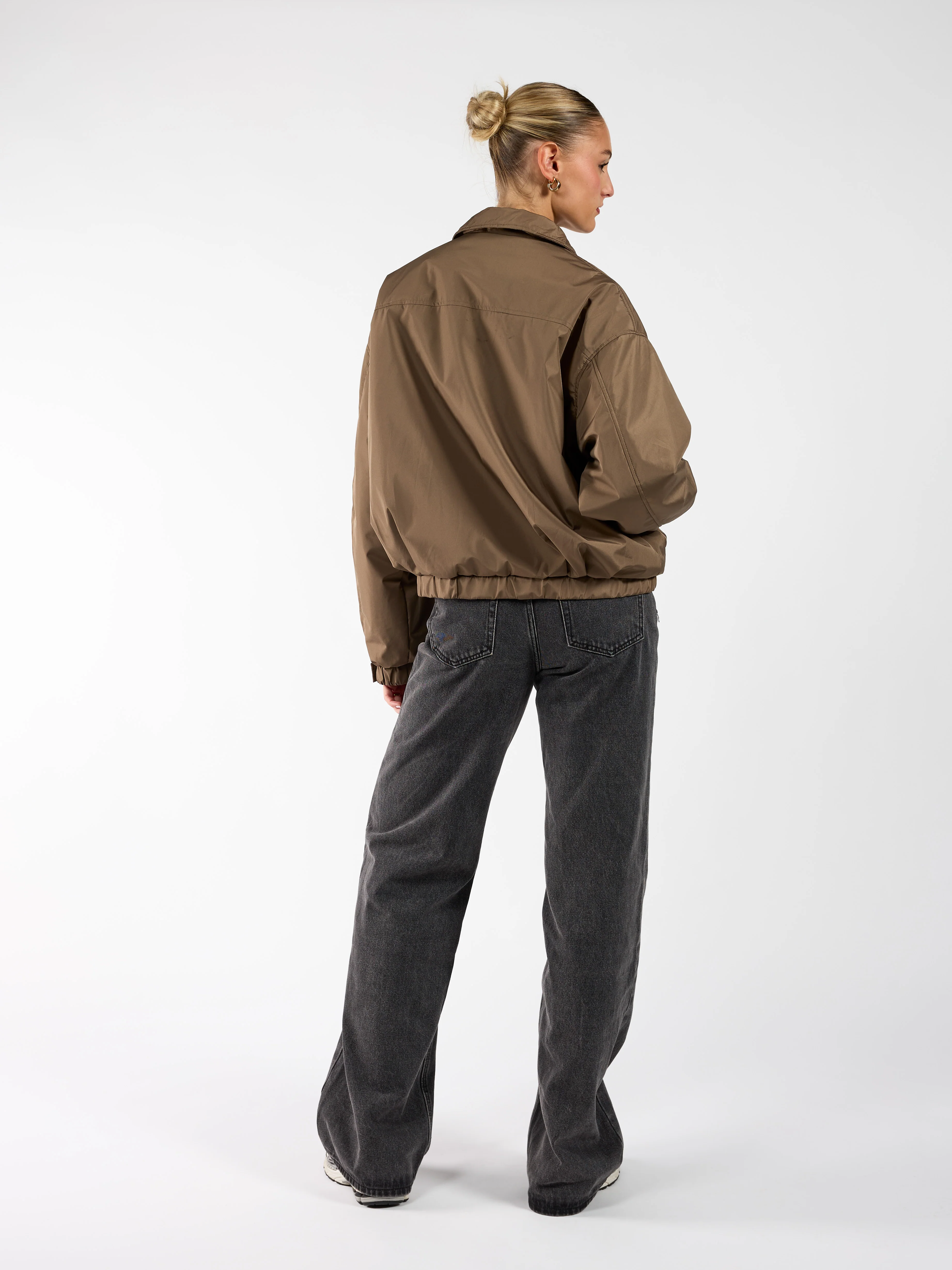 Rose bomber jacket | Khaki | Tall - Image 8