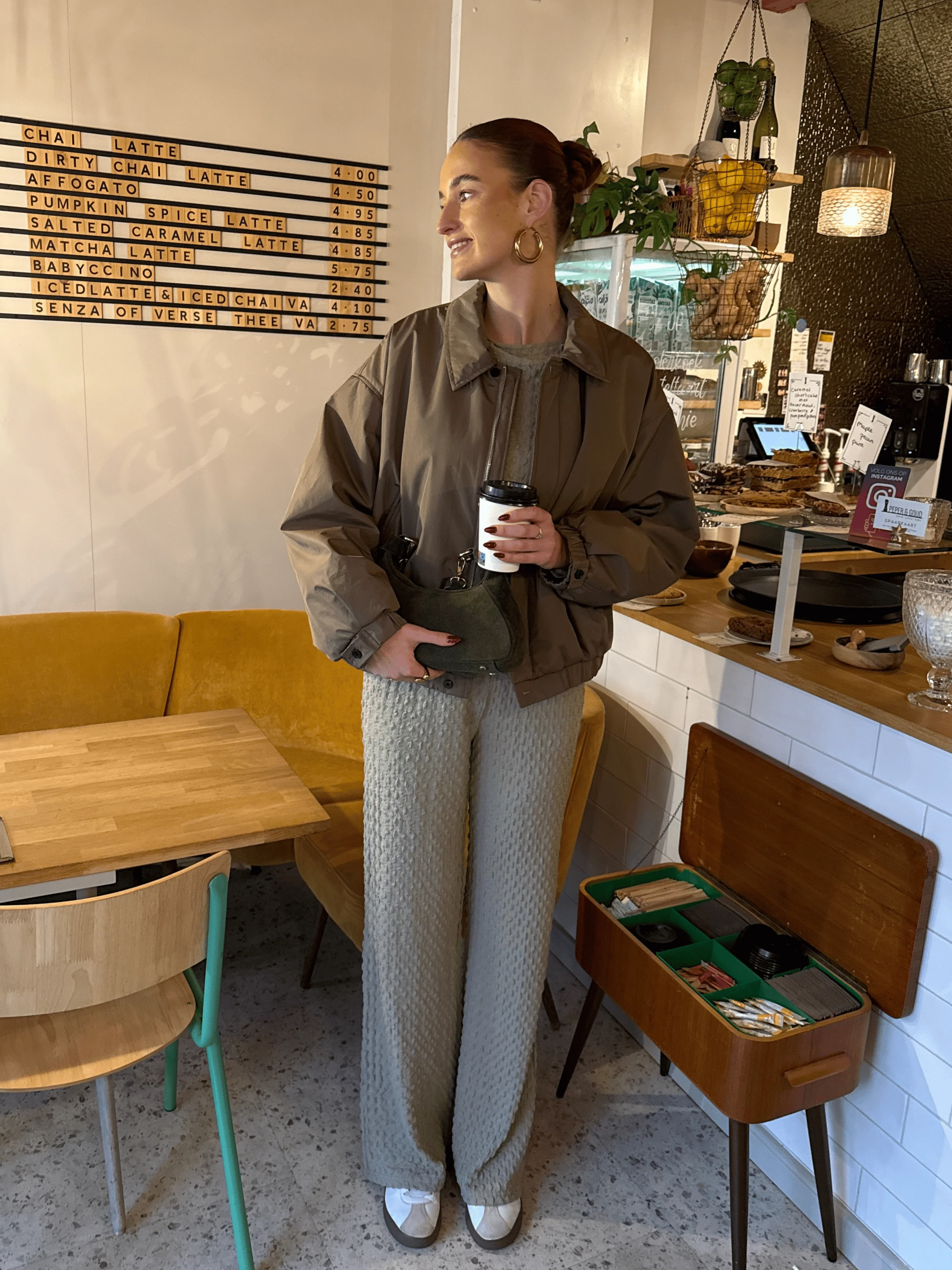 Rose bomber jacket | Khaki | Tall - Image 9