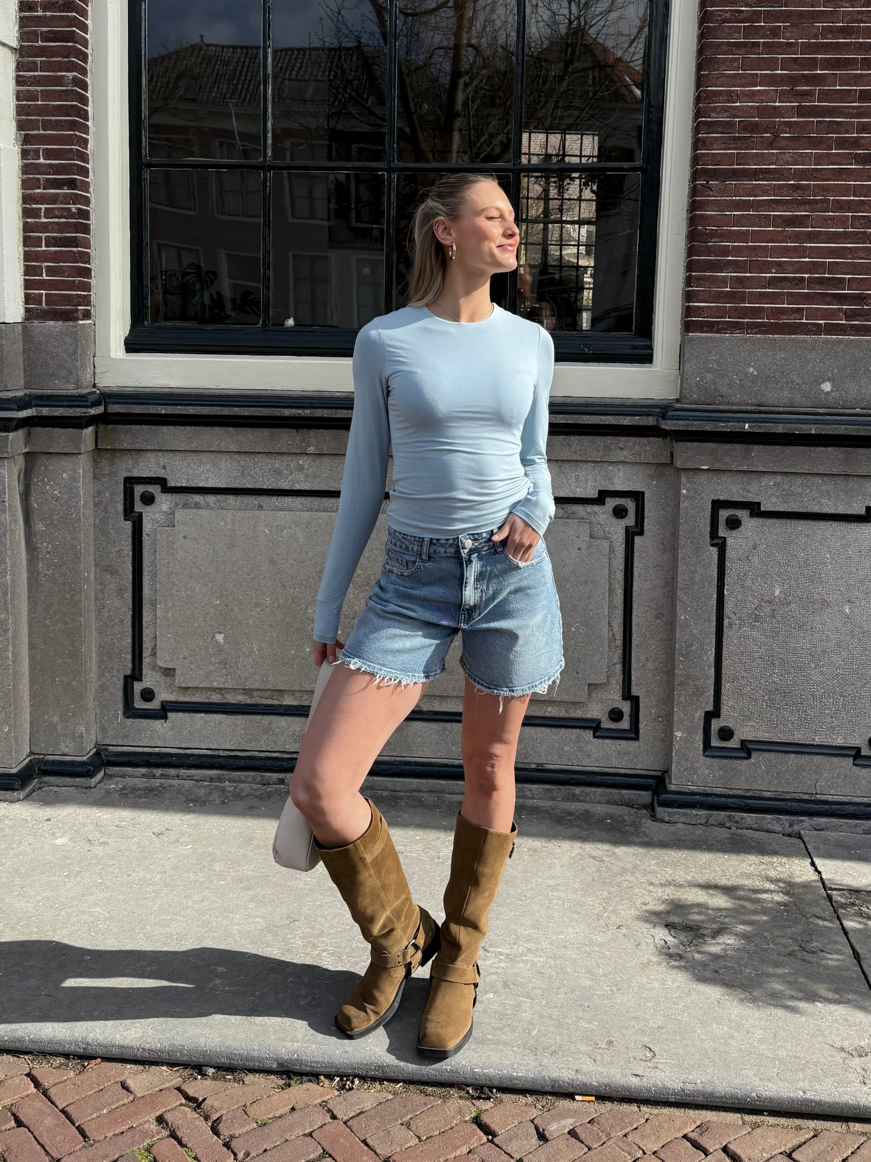 Sera | Denim Short | Blauw | Tall - Image 7