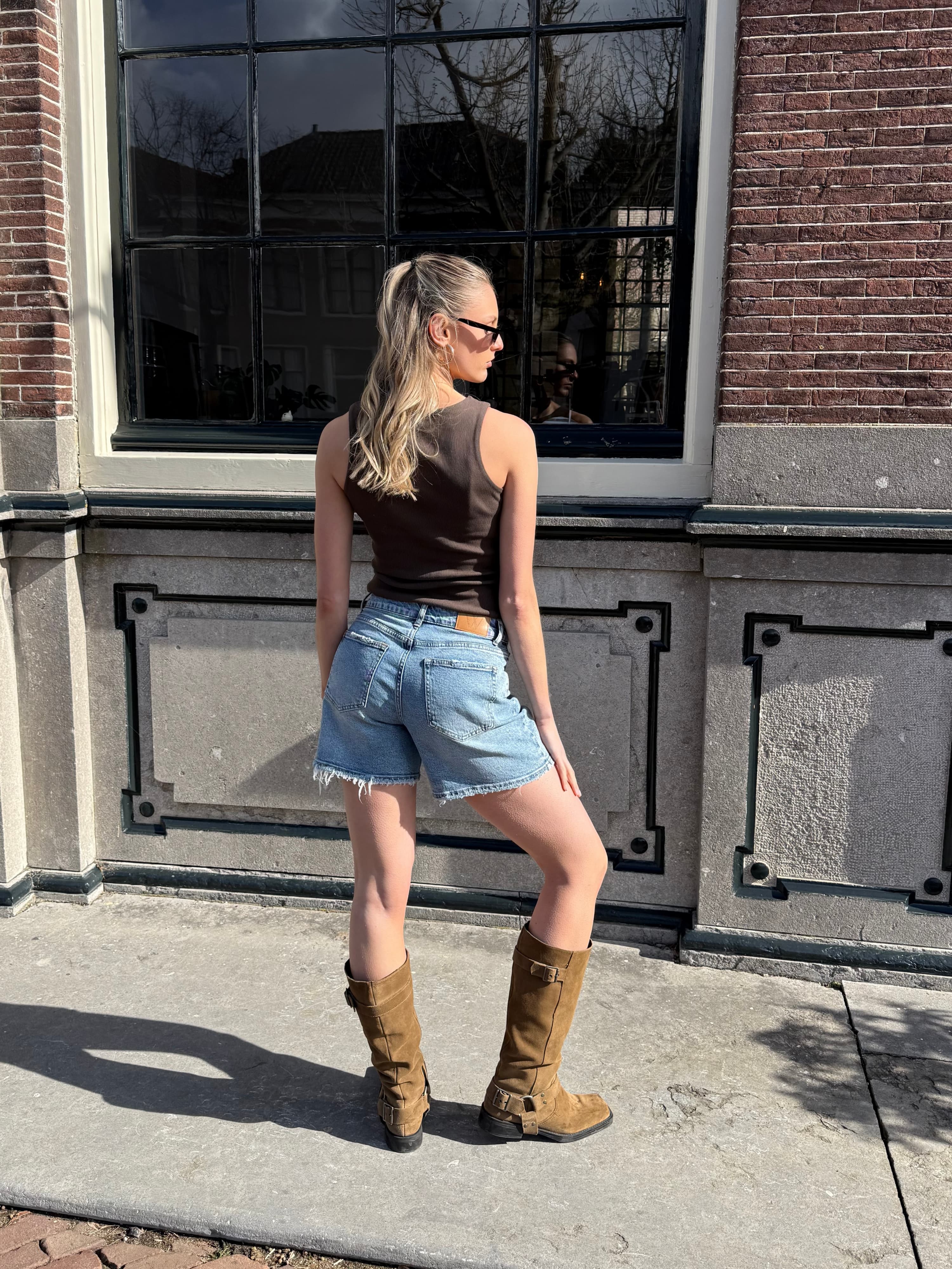 Sera | Denim Short | Blauw | Tall - Image 8