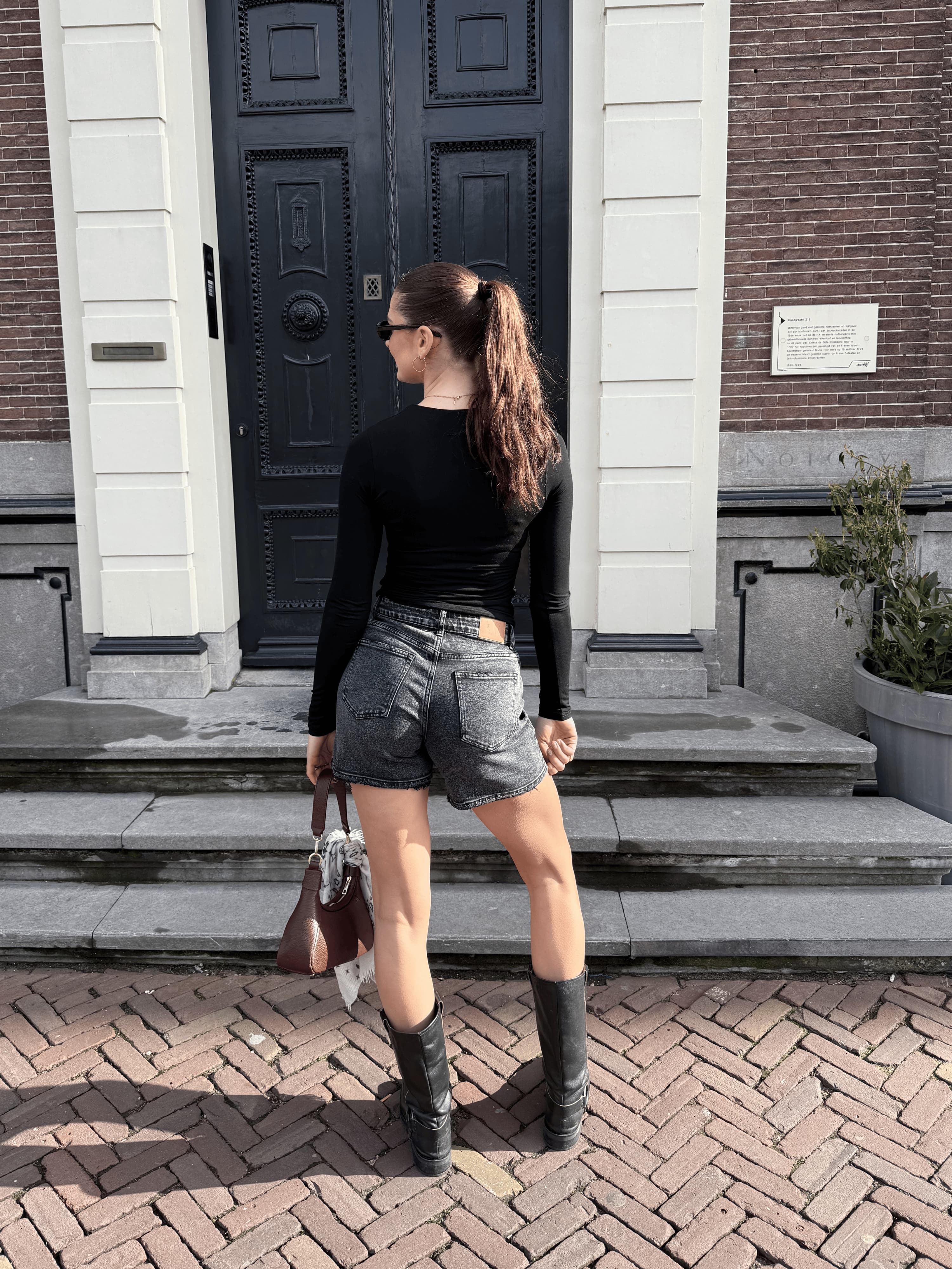 Sera | Denim Short | Grijs | Tall - Image 9