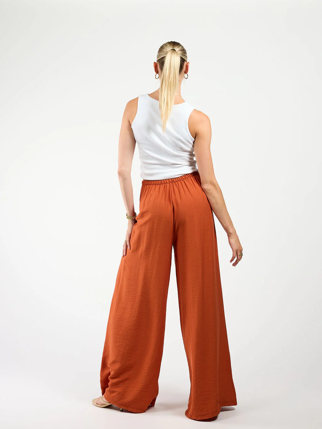 Steph | Wide leg pants | Terracotta | Tall - Image 6