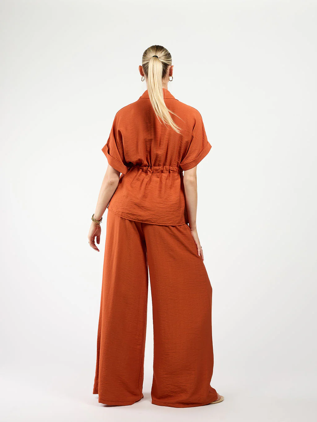 Steph | Wide leg pants | Terracotta | Tall - Image 8