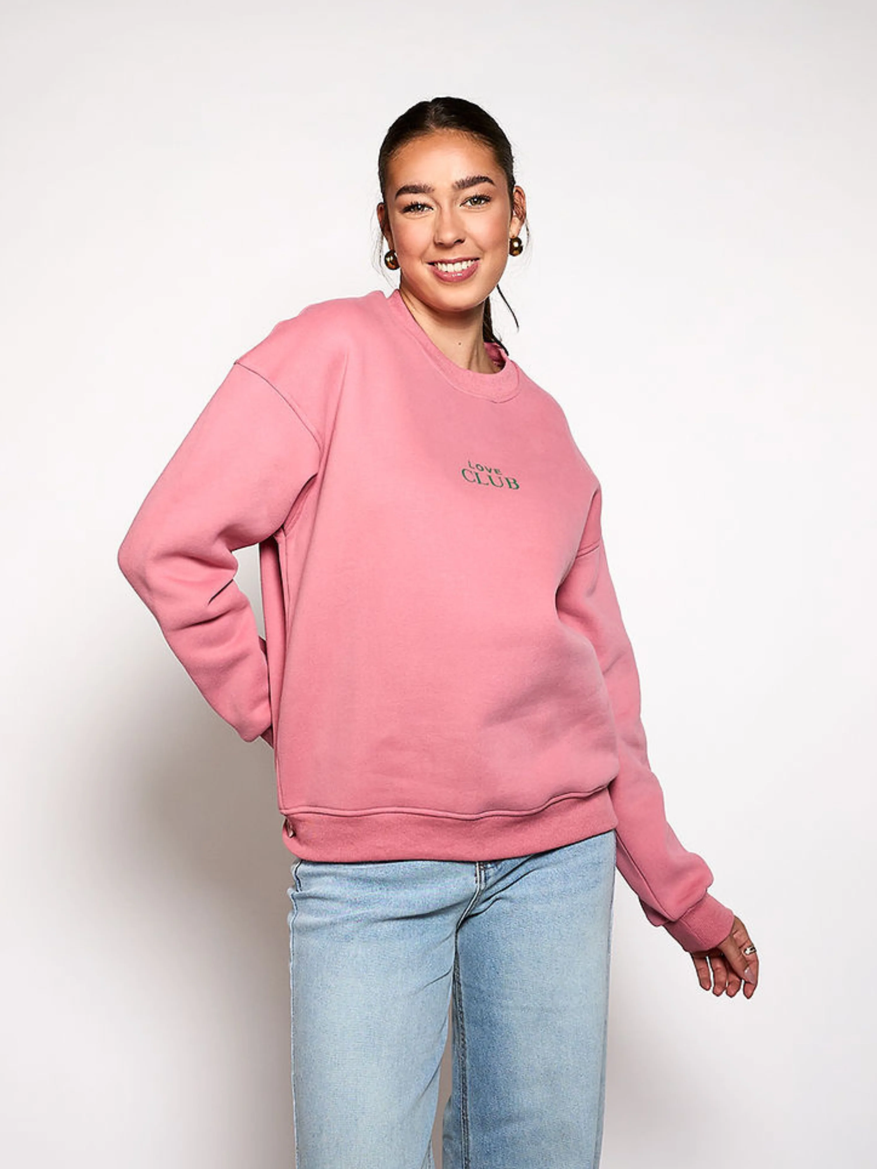 Sweater Love Club | Roze met groen | Tall - Image 4