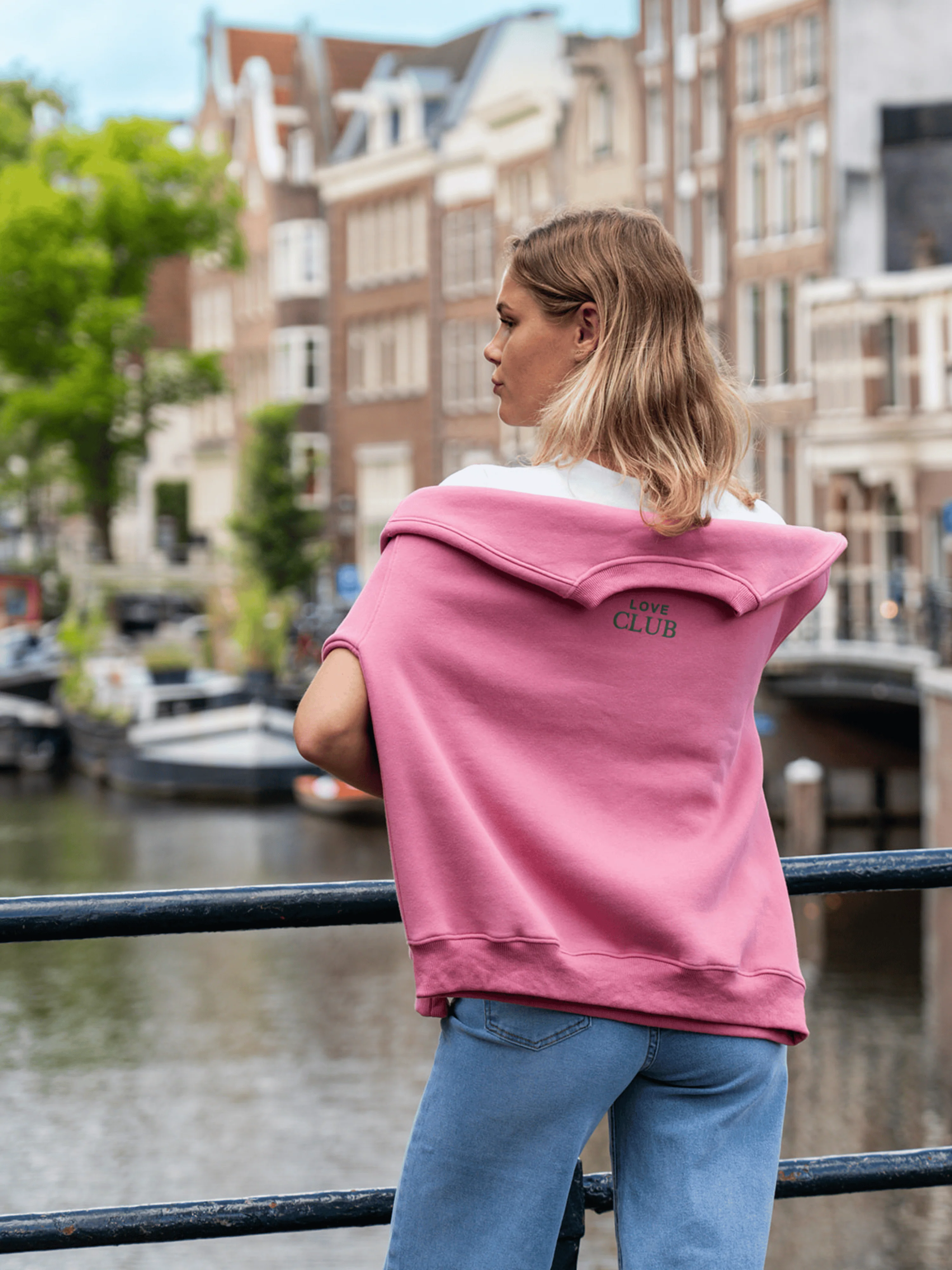 Sweater Love Club | Roze met groen | Tall - Image 8