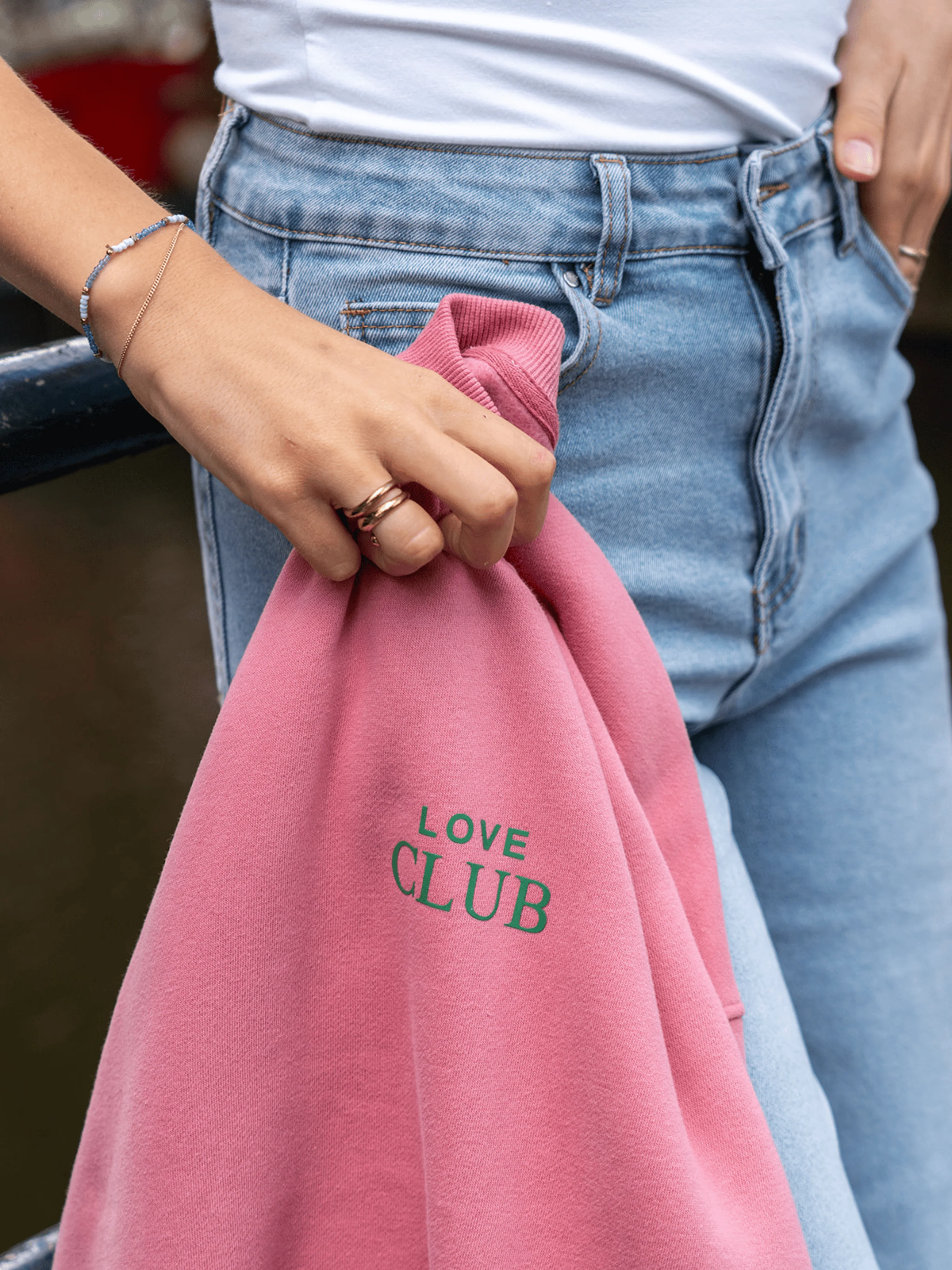 Sweater Love Club | Roze met groen | Tall - Image 9