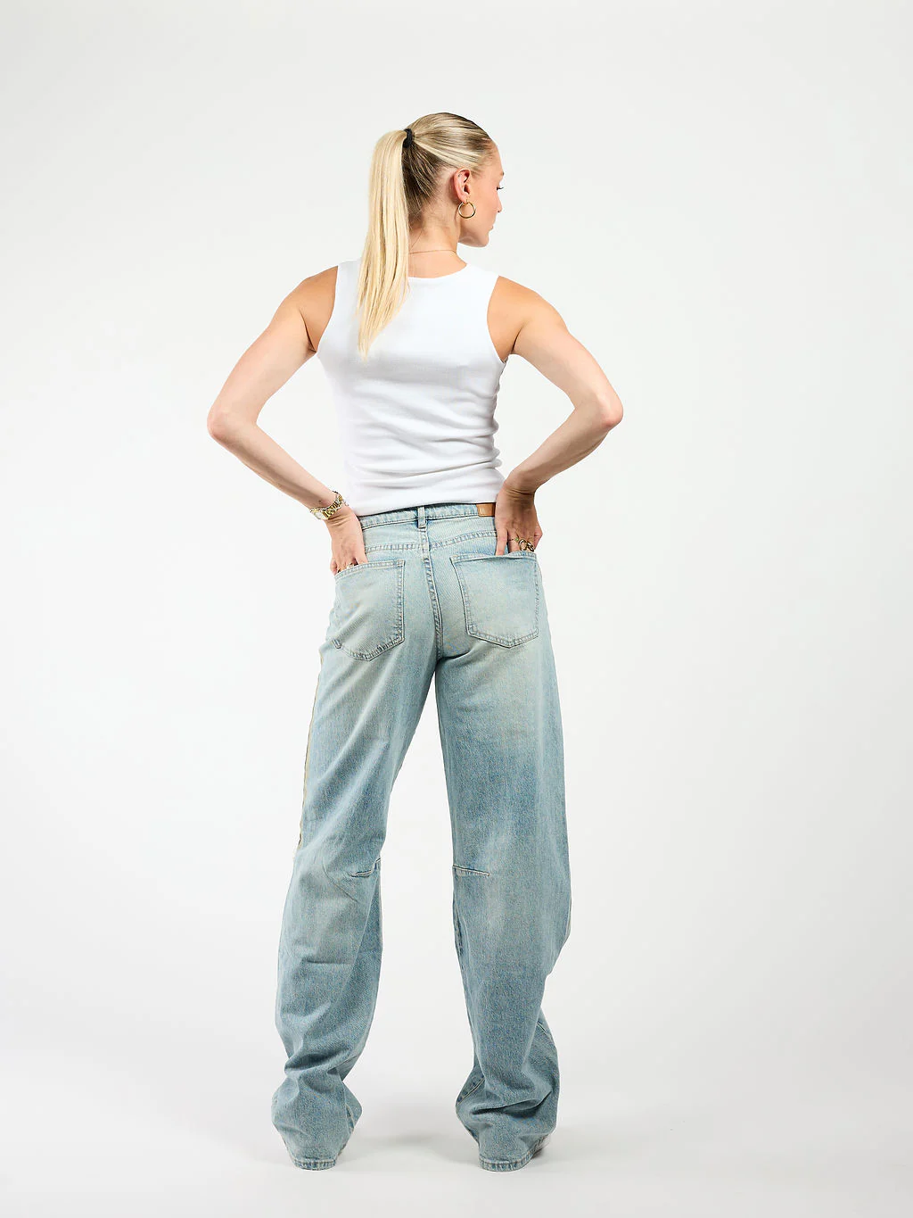 Tess Barrel Jeans | Mid-waist | Vintage blue | Tall - Image 3