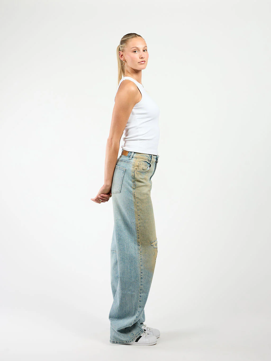 Tess Barrel Jeans | Mid-waist | Vintage blue | Tall - Image 4