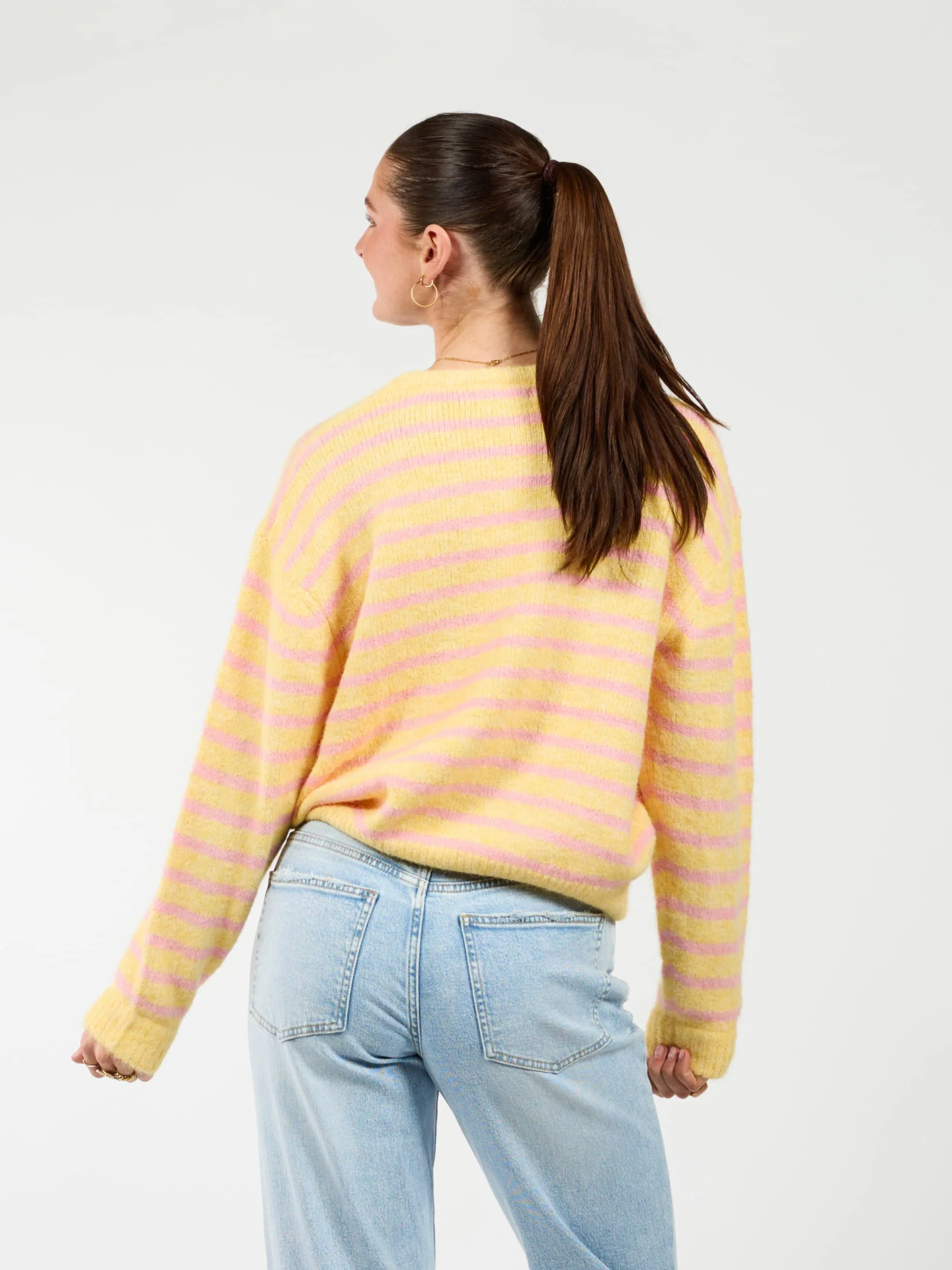 Vive Vest | Geel roze gestreept | Tall - Image 3