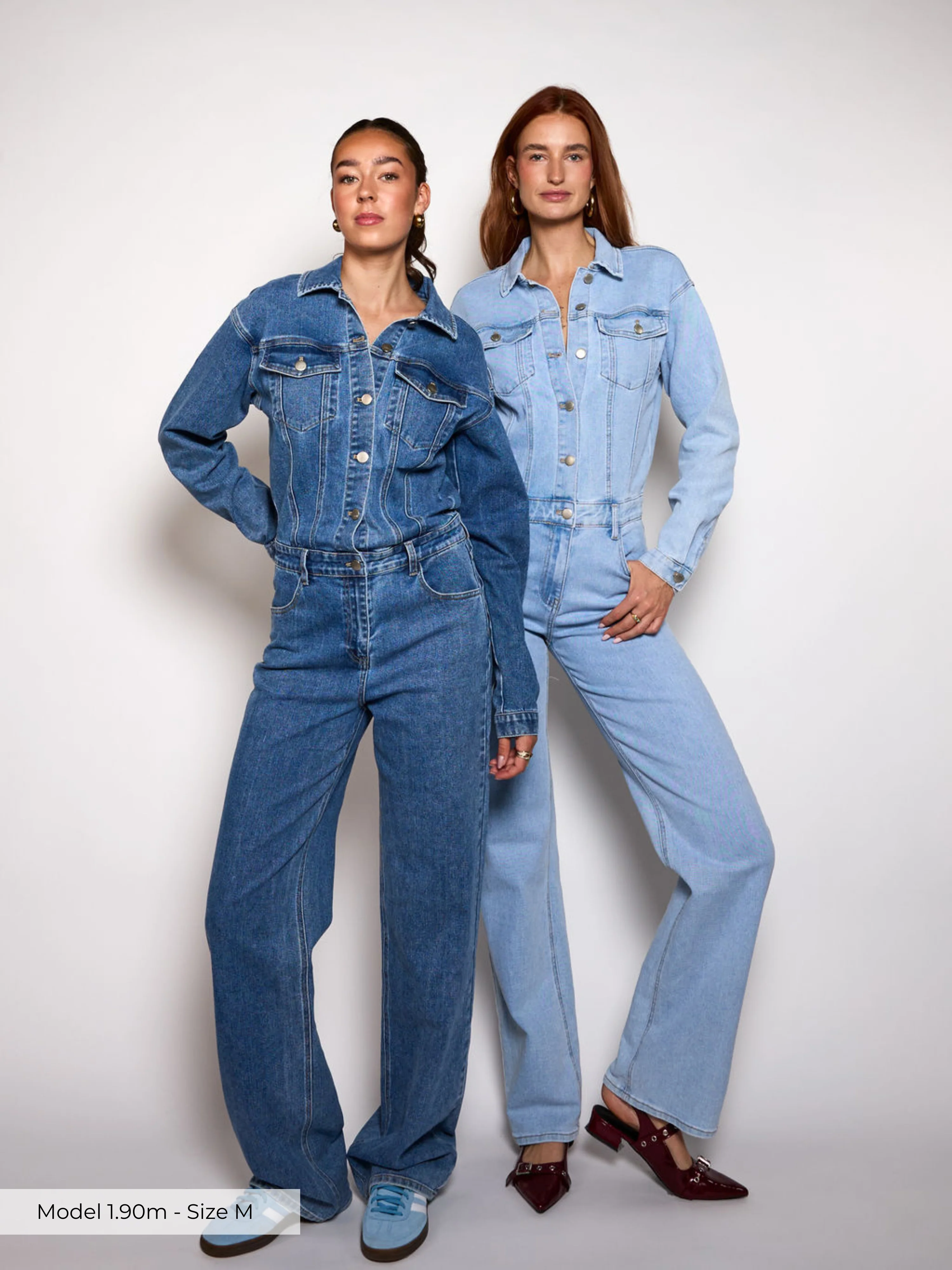 Zoë Denim Jumpsuit | Straight leg | Stretch | Donkerblauw | Tall - Image 9
