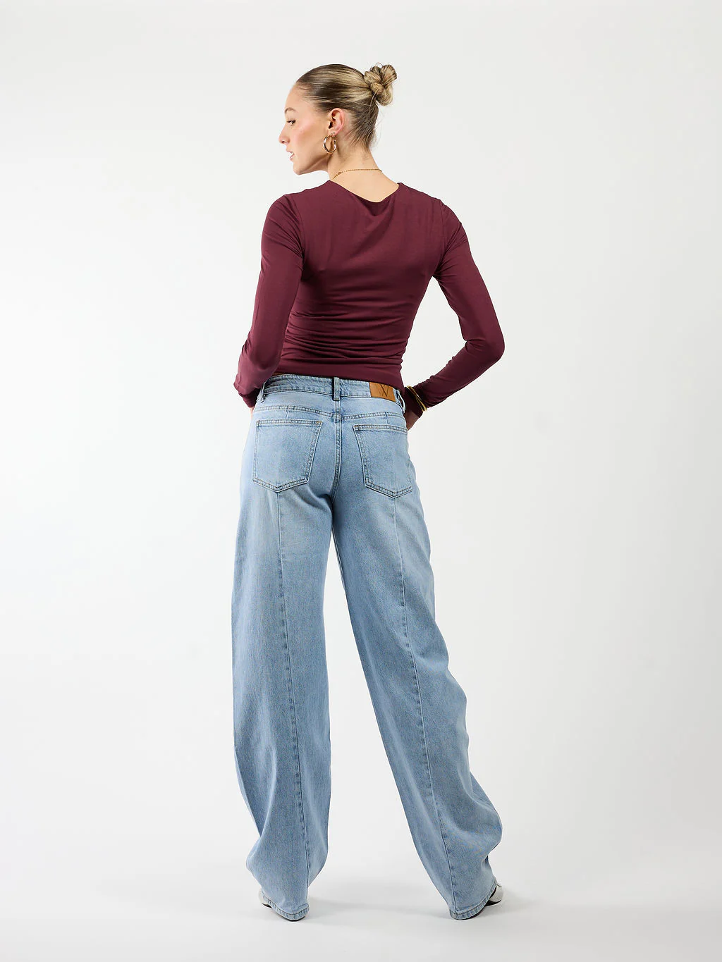 Zoey Barrel Jeans | Mid-waist | Blue | Stretch | Tall - Image 6