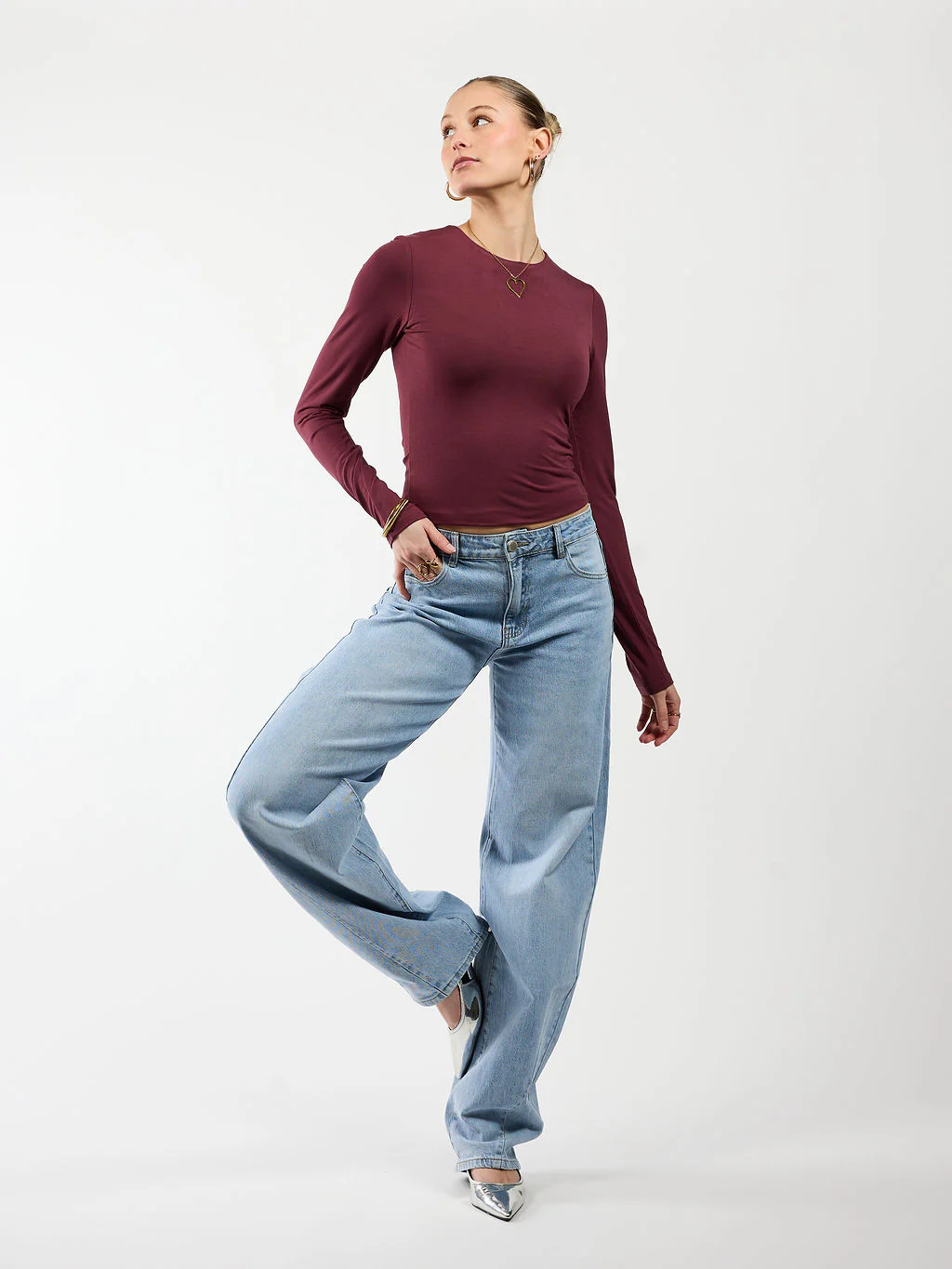 Zoey Barrel Jeans | Mid-waist | Blue | Stretch | Tall - Image 7