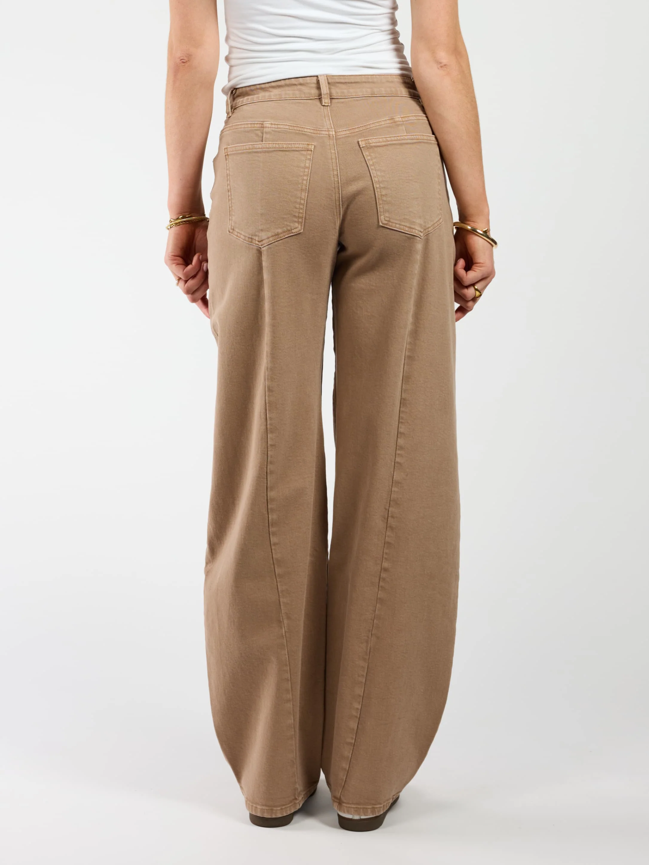 Zoey Barrel Jeans | Mid-waist | Mokka | Stretch | Tall - Image 7