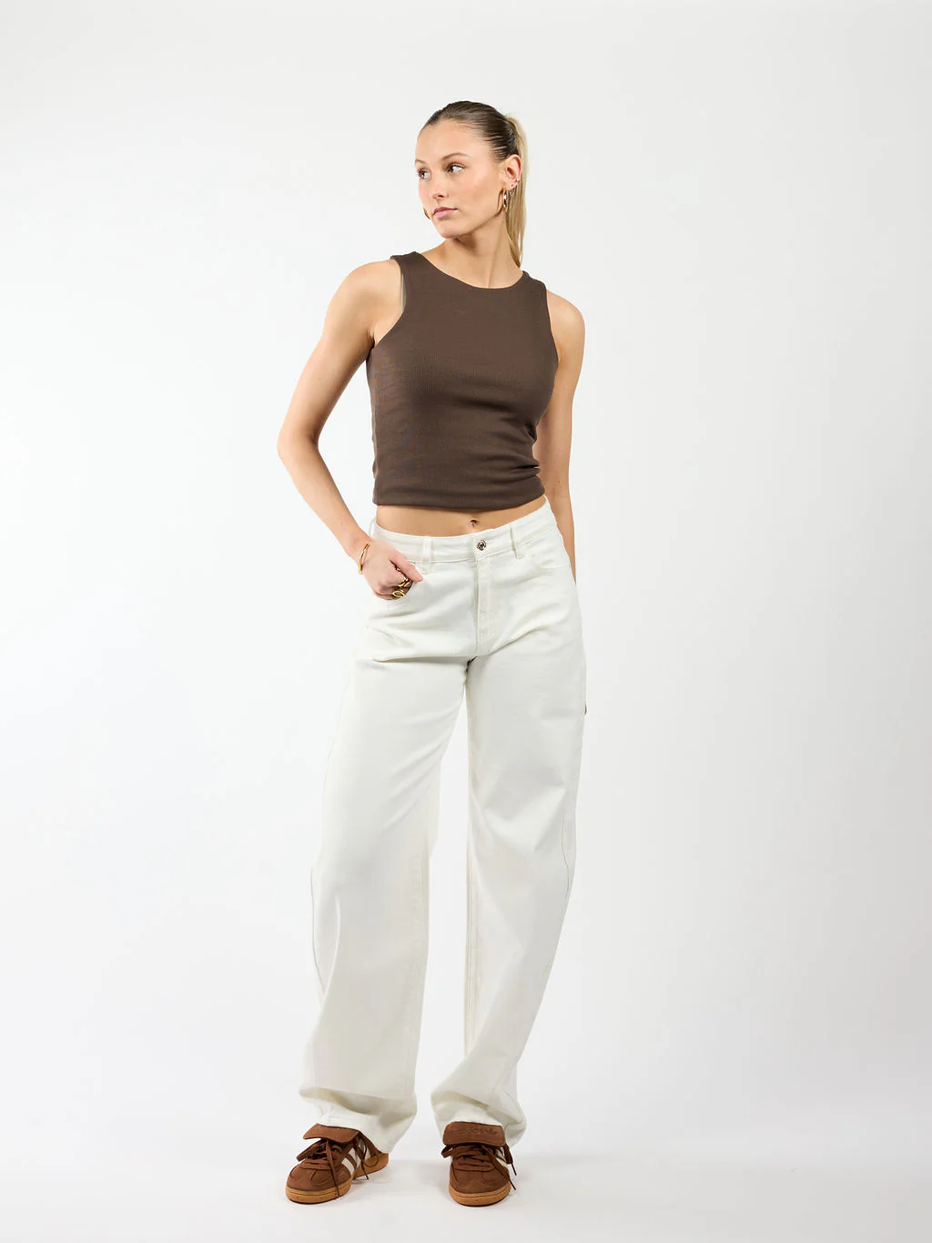 Zoey Barrel Jeans | Mid-waist | Wit | Stretch | Tall - Image 4