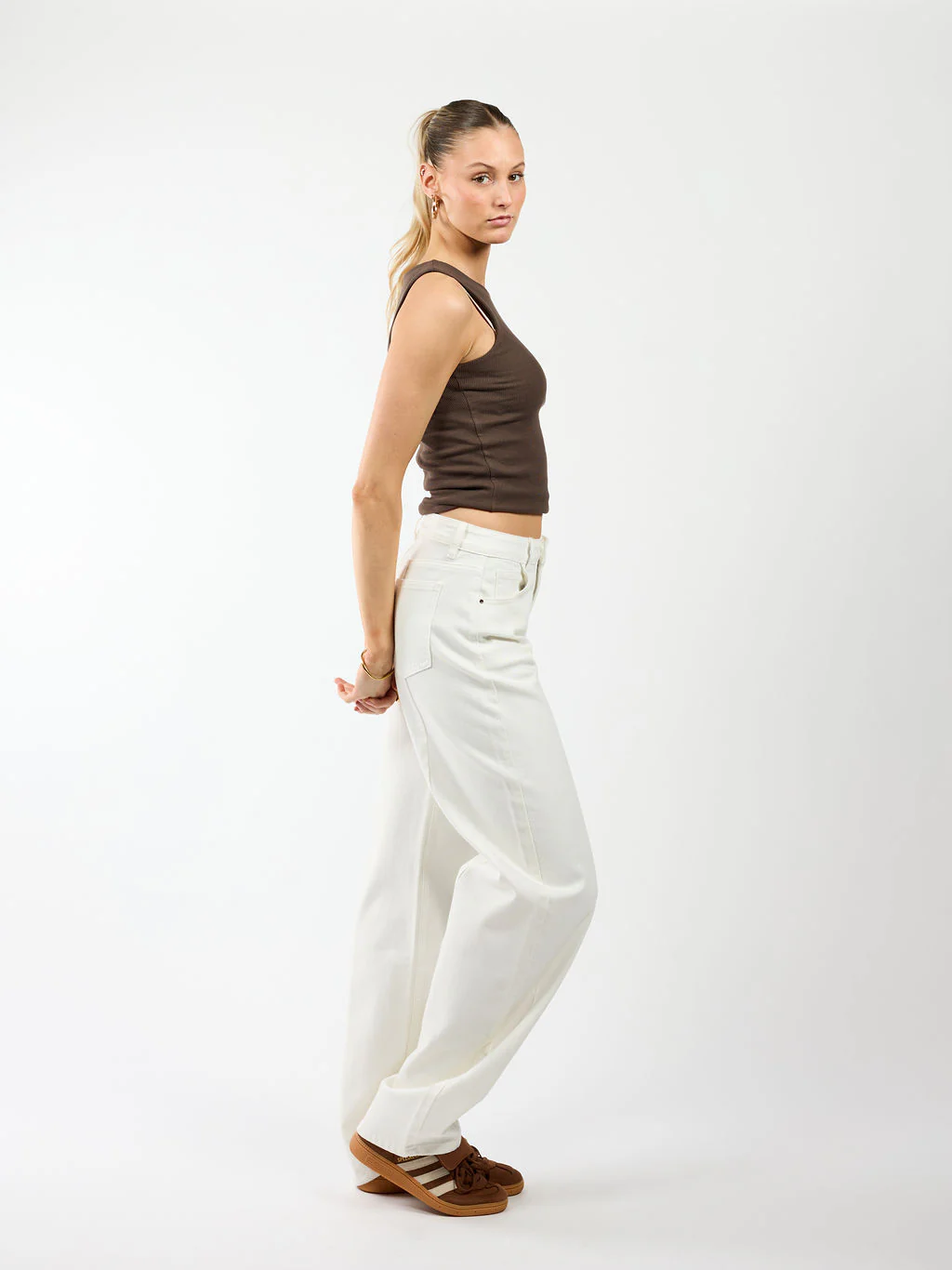 Zoey Barrel Jeans | Mid-waist | Wit | Stretch | Tall - Image 6